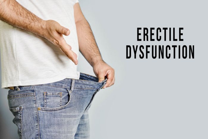 Men's health issues erectile dysfunction